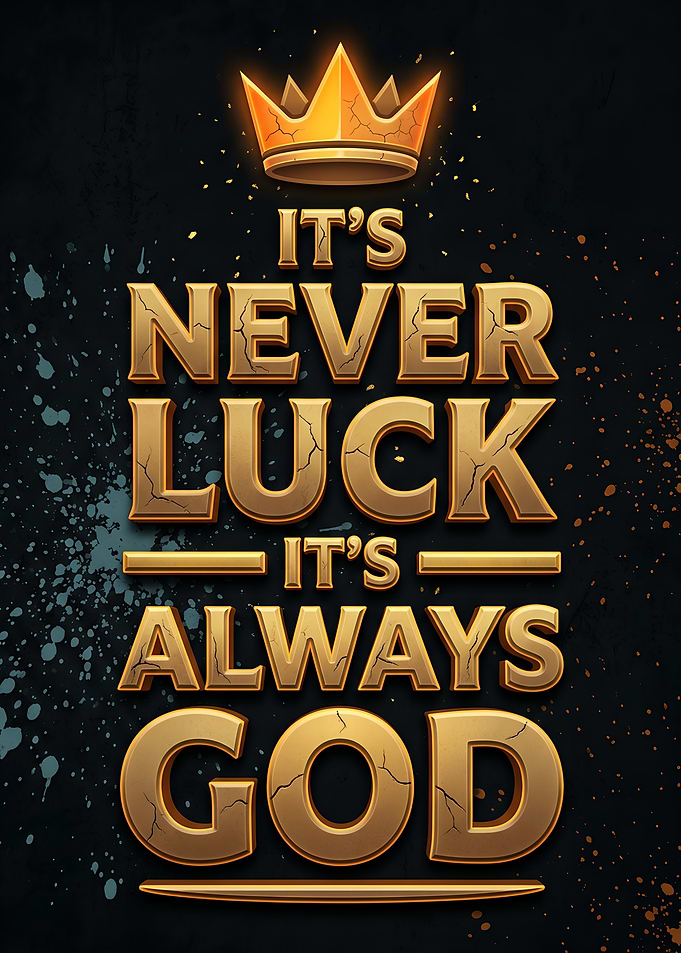It's Never Luck It's Always God