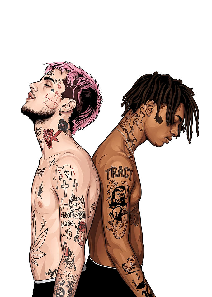 Lil Peep and Lil Tracy Illustration