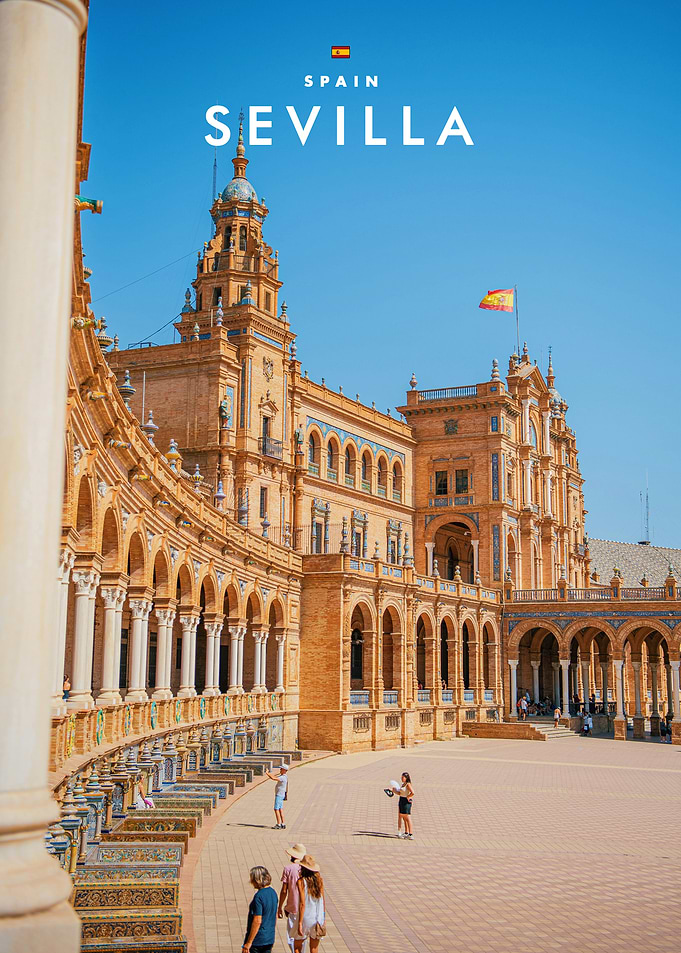Plaza de España in Sevilla Spain