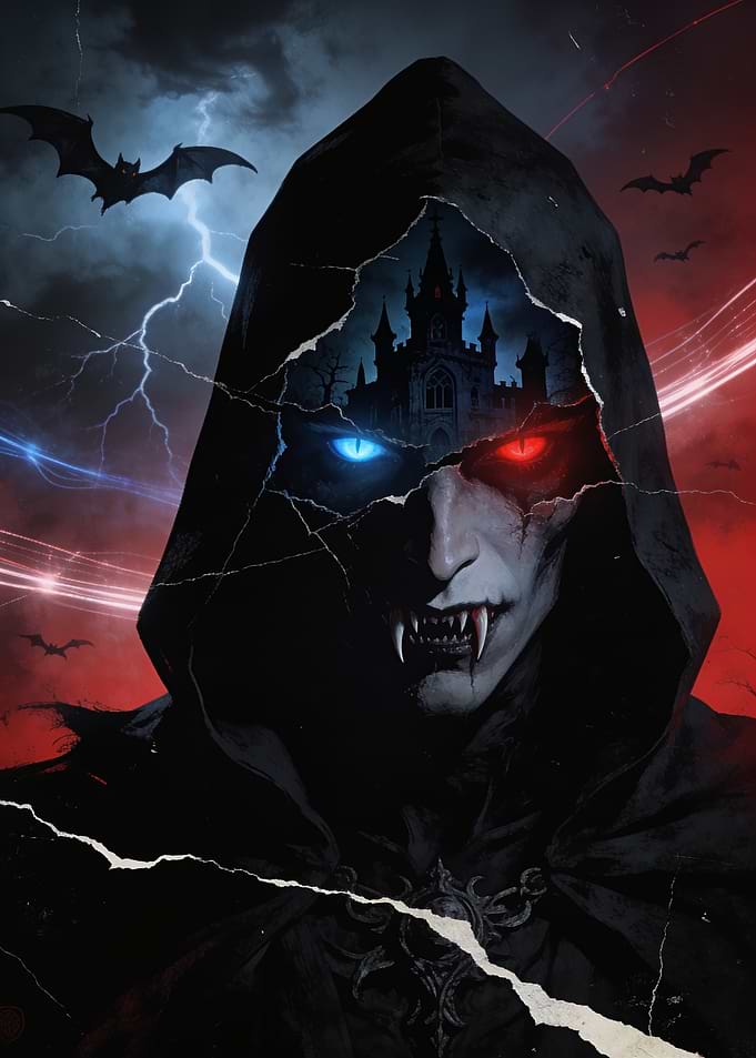 Vampire Lord with Gothic Castle