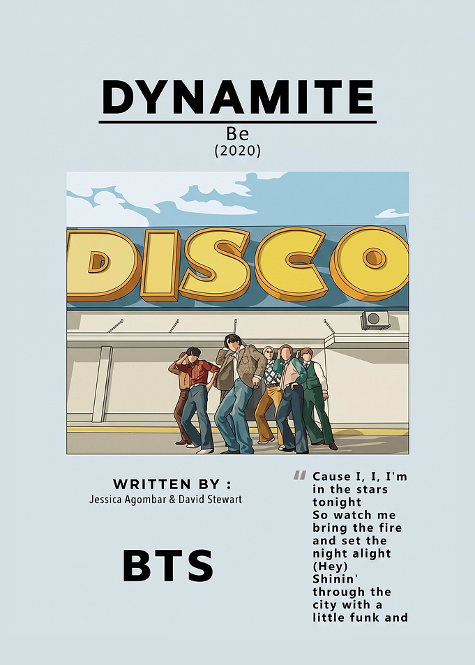 BTS Dynamite Be Poster