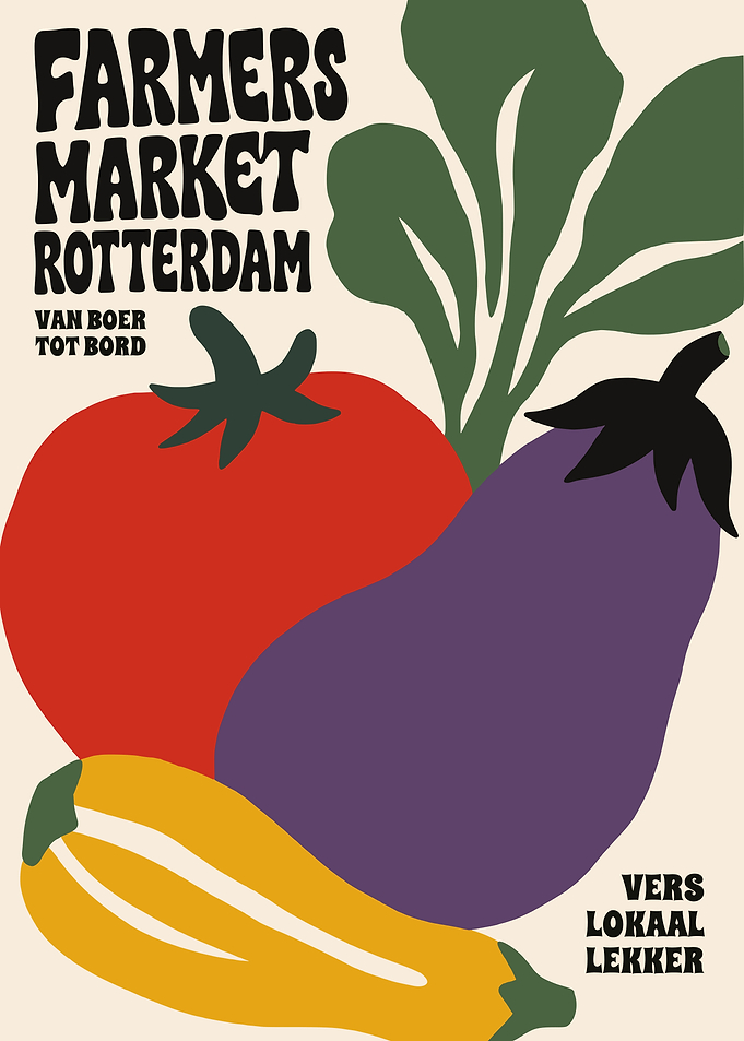 Farmers Market Rotterdam Poster