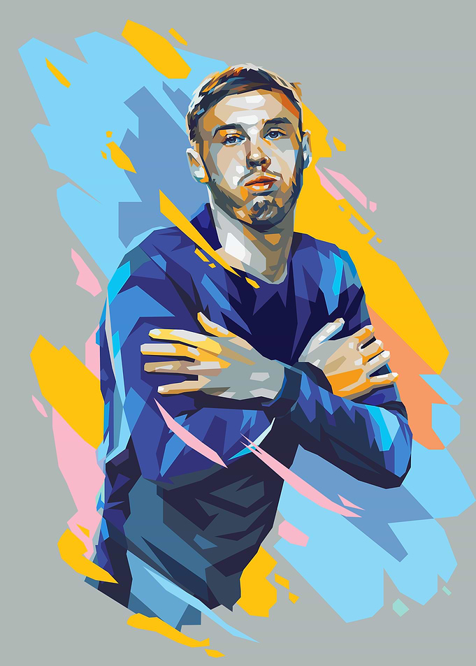 Pop Art Portrait of Palmer