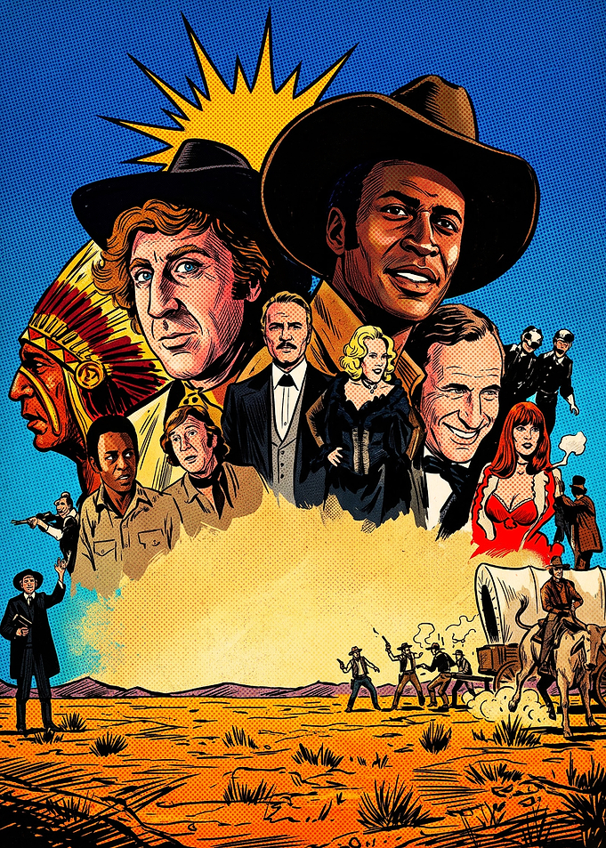 Blazing Saddles Movie Poster Art