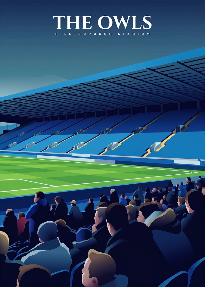 The Owls Hillsborough Stadium Poster