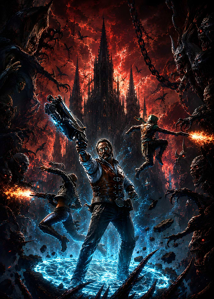 Demonic Horde Battle Fantasy Art