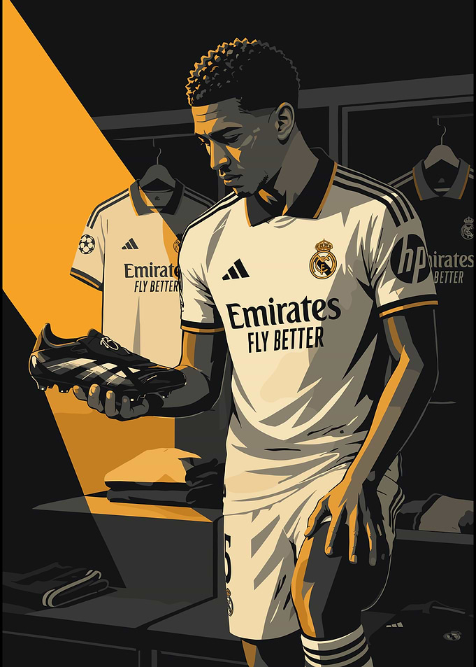 Jude Bellingham Real Madrid Illustration