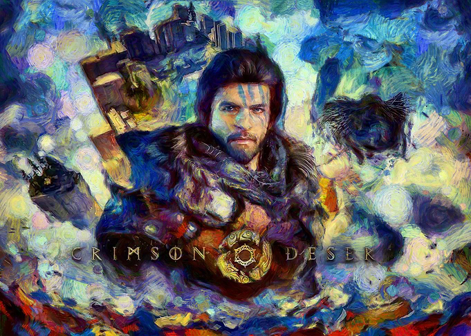 Crimson Desert Macduff Impressionist Portrait