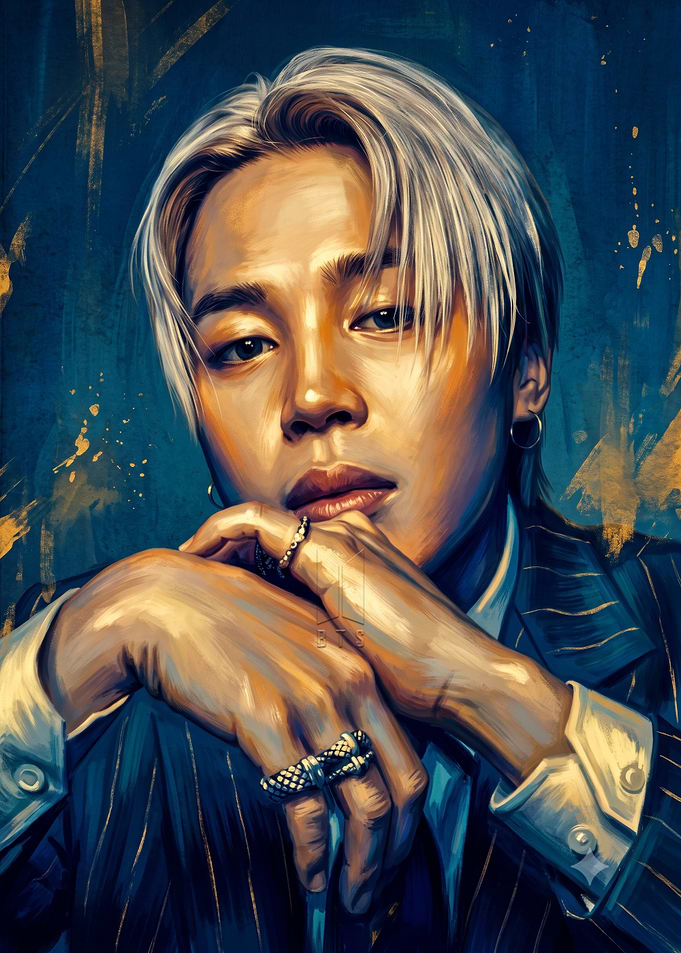 Digital Portrait of Jimin from BTS