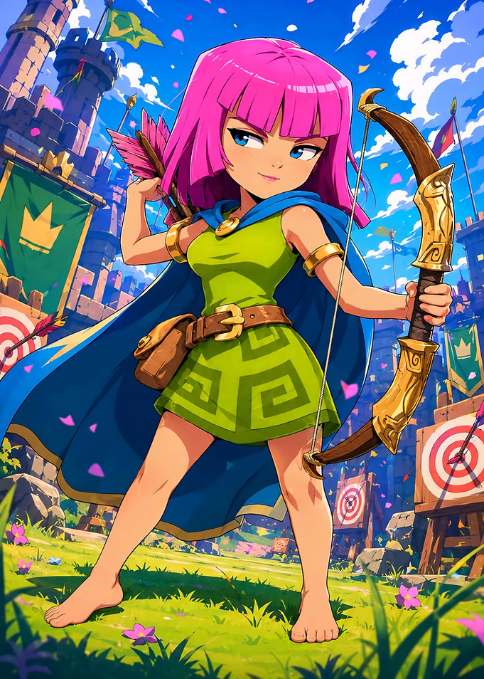 Clash of Clans Archer Character Art