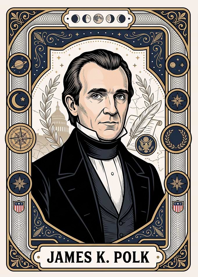 James K. Polk Presidential Portrait