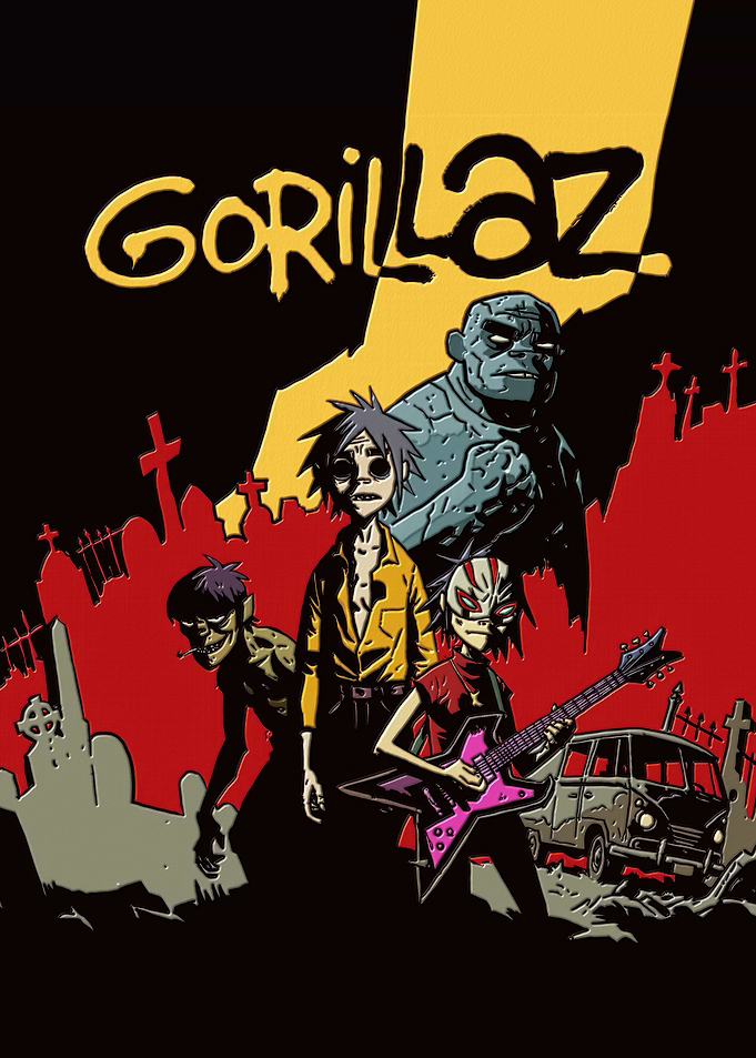 Gorillaz Demon Days Album Art