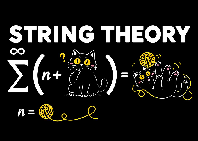 String Theory Funny Cat Math