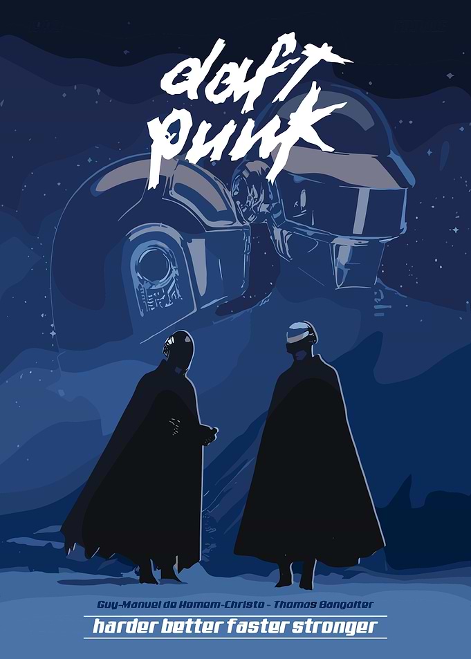 Daft Punk Minimalist Music Cover