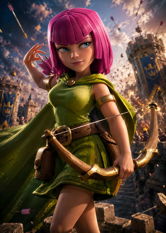 Clash of Clans Archer Character Art