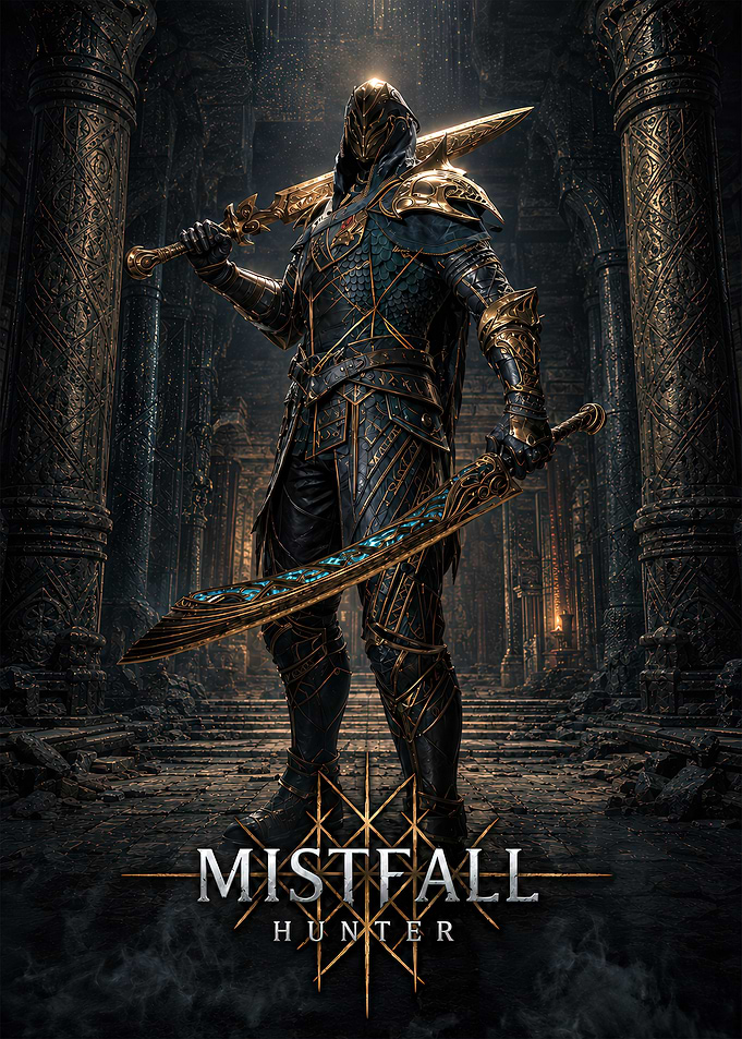 Mistfall Hunter Warrior Poster