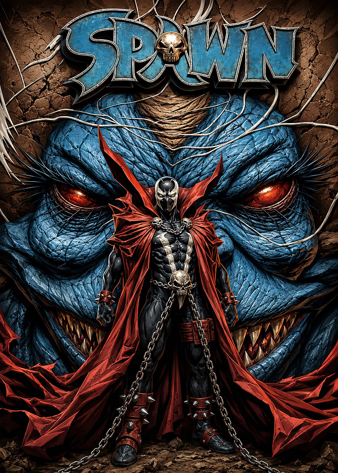 Spawn Comic Book Cover Art