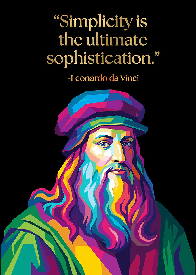 Pop Art Leonardo da Vinci Portrait