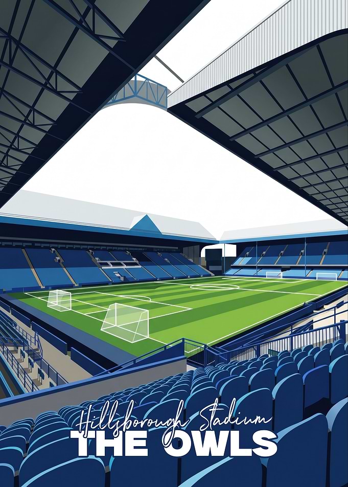 Hillsborough Stadium The Owls Poster