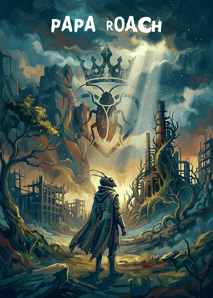 Papa Roach Post-Apocalyptic Art Poster