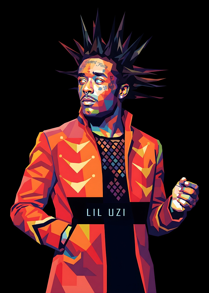 Lil Uzi Vert Pop Art Portrait