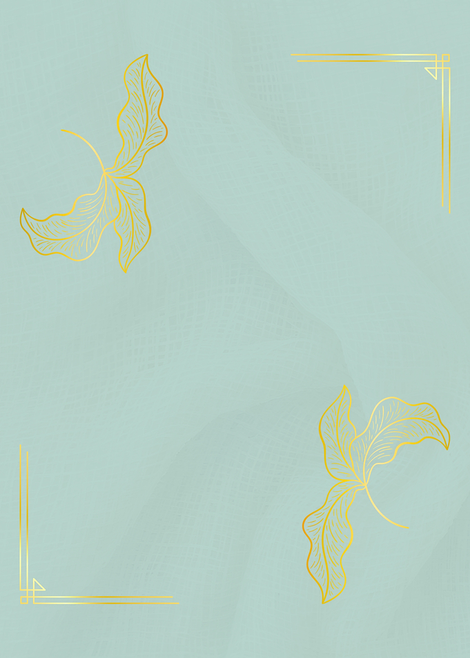 Elegant Gold Leaf Minimalist Background