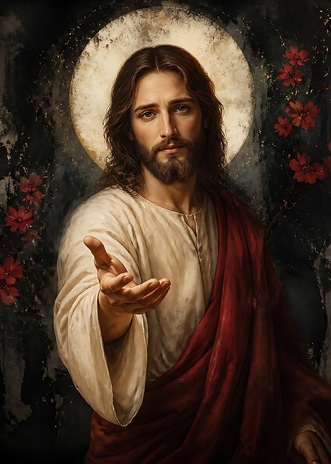 Jesus Christ Reaching Out Portrait