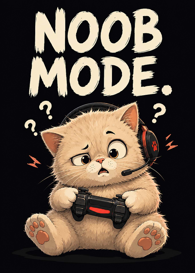 Noob Mode Gaming Kitten