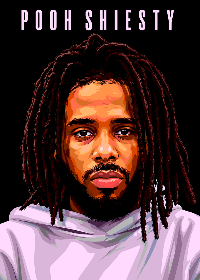 Pooh Shiesty Digital Portrait