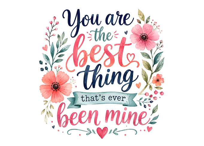 'You Are The Best Thing' Love Quote