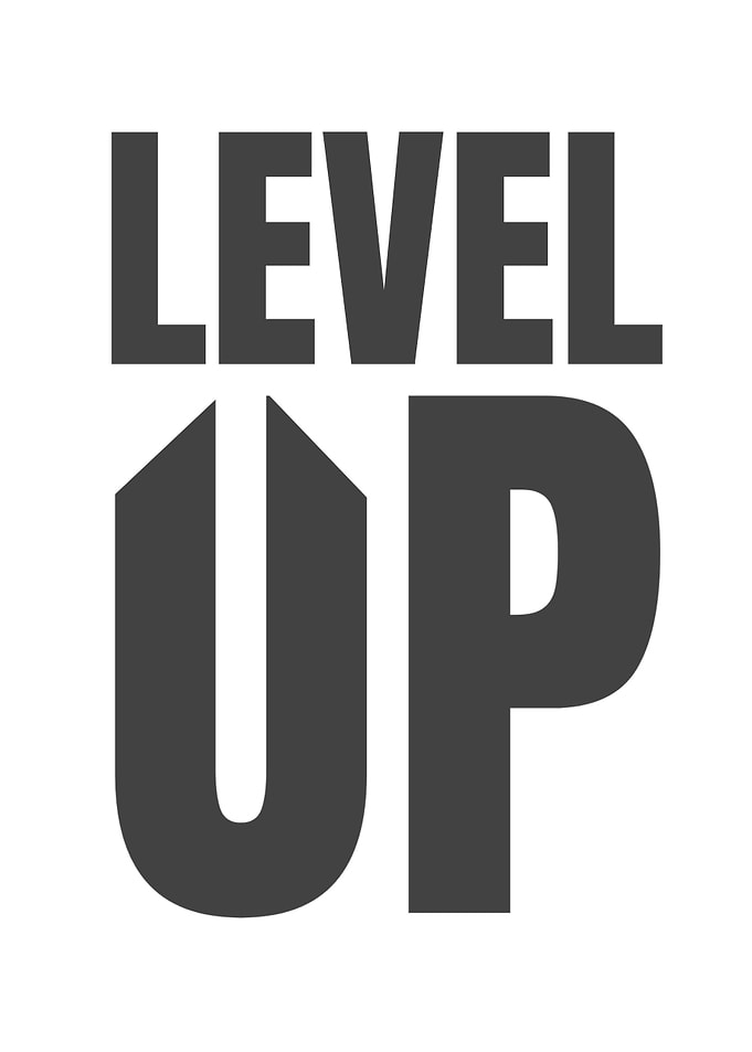 Level Up Gaming Typography