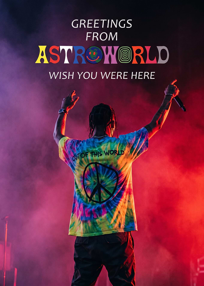 Travis Scott Astroworld Concert Poster