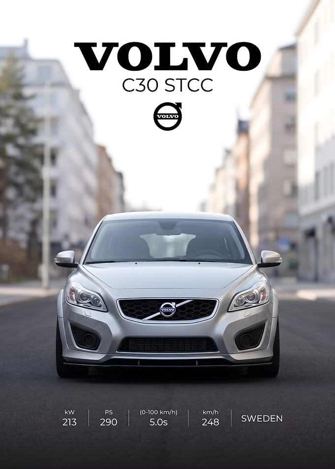 Volvo C30 STCC Promotional Poster