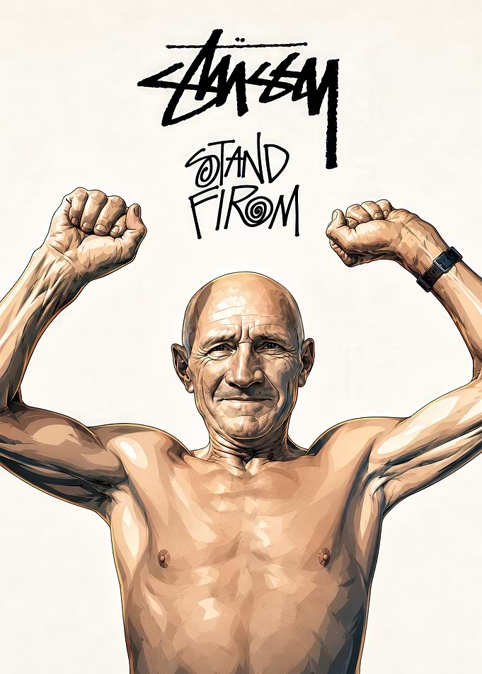 Stussy Stand Firm Graphic Poster