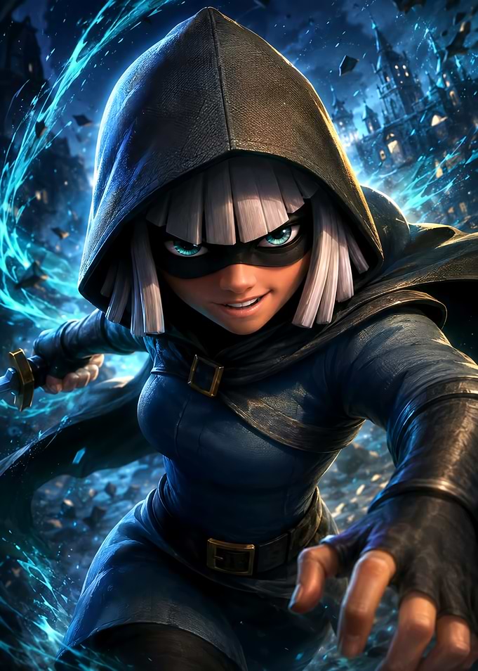Clash Royale Bandit Character Art