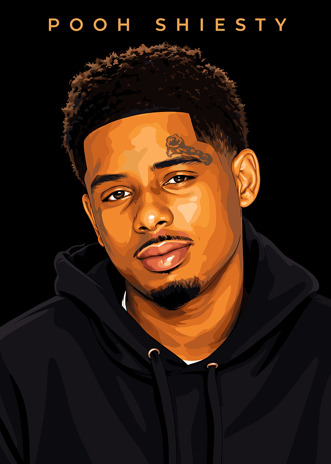 Pooh Shiesty Digital Portrait