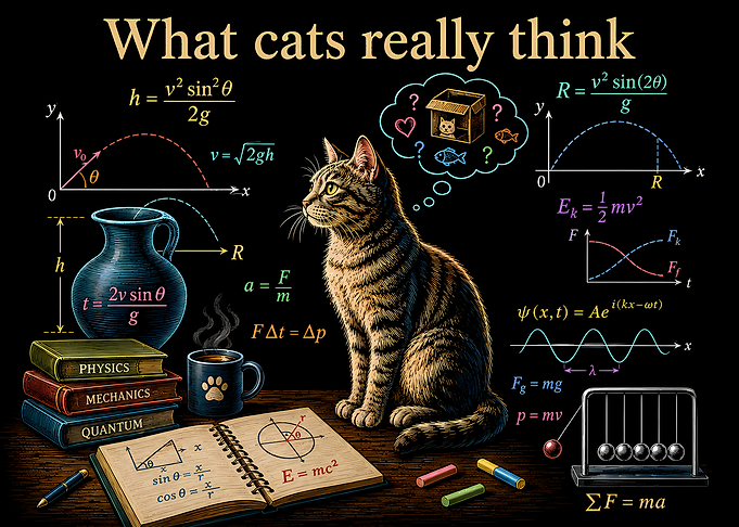 What Cats Really Think Physics Poster
