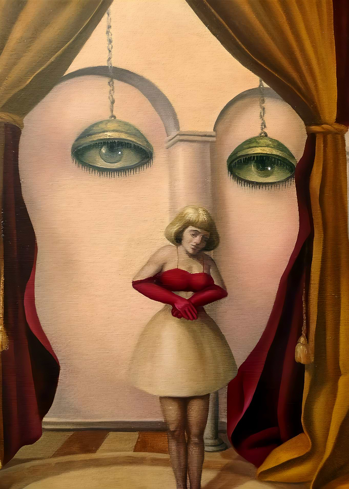 Surreal Optical Illusion Portrait Painting