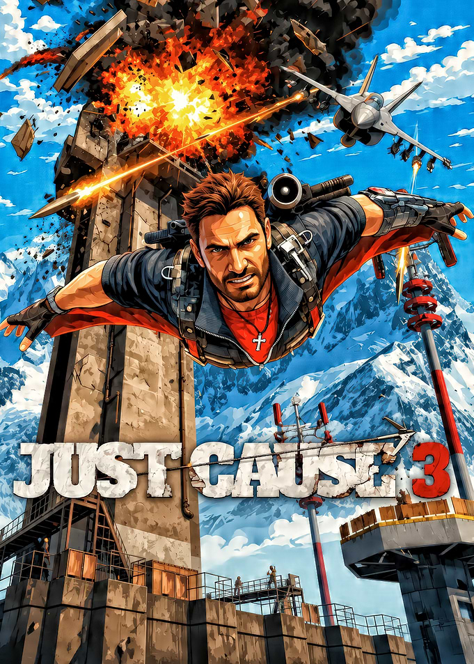 Just Cause 3 Game Cover Art