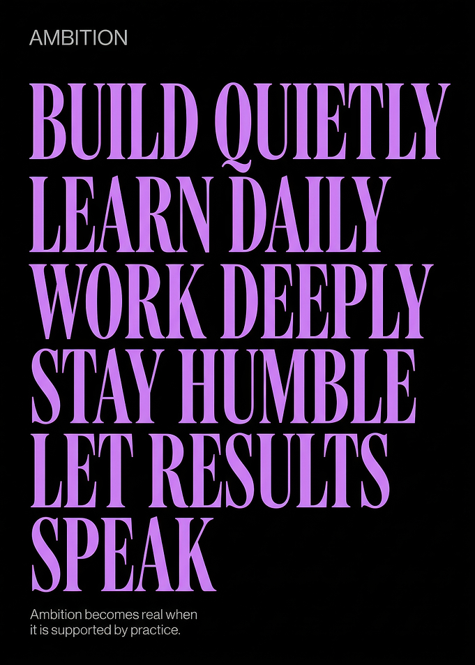 Inspirational Ambition Quote Poster