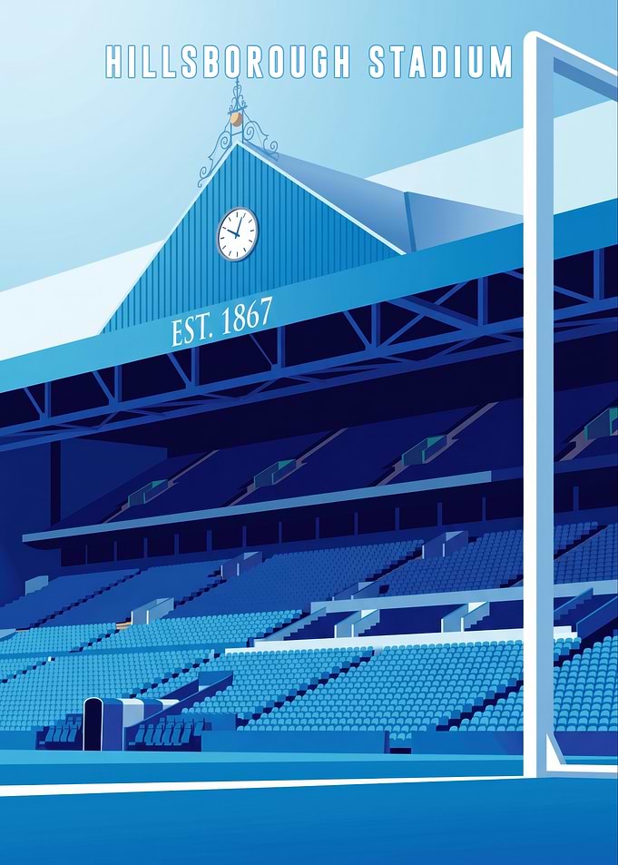 Hillsborough Stadium Minimalist Poster