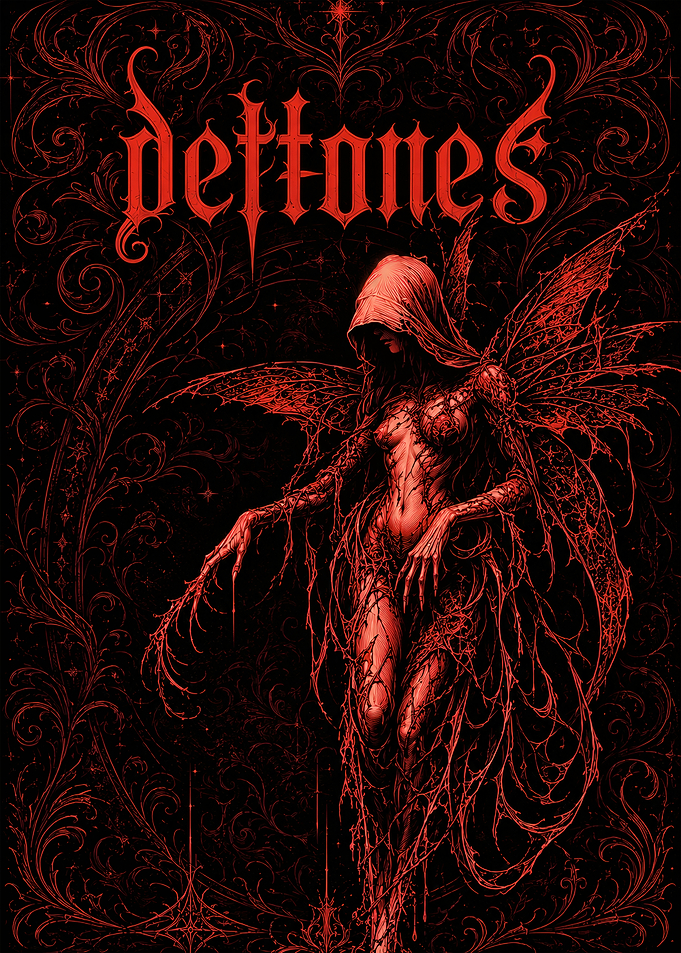 Deftones Dark Gothic Fairy Poster