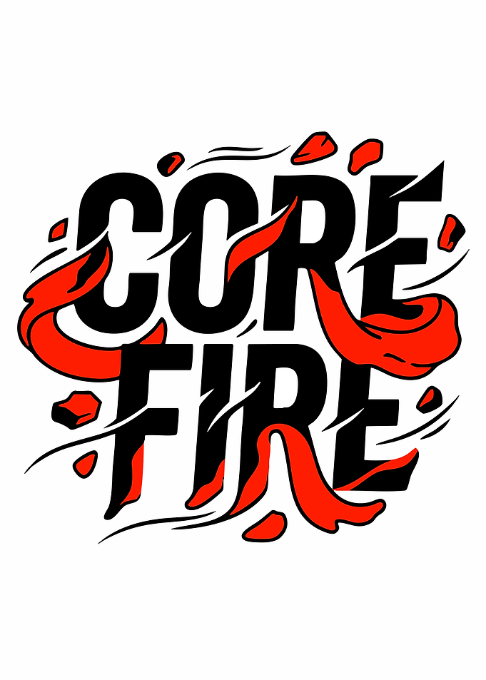 Core Fire Typography Design