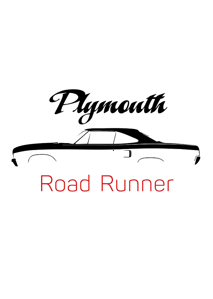 Plymouth Road Runner Minimalist Car Art
