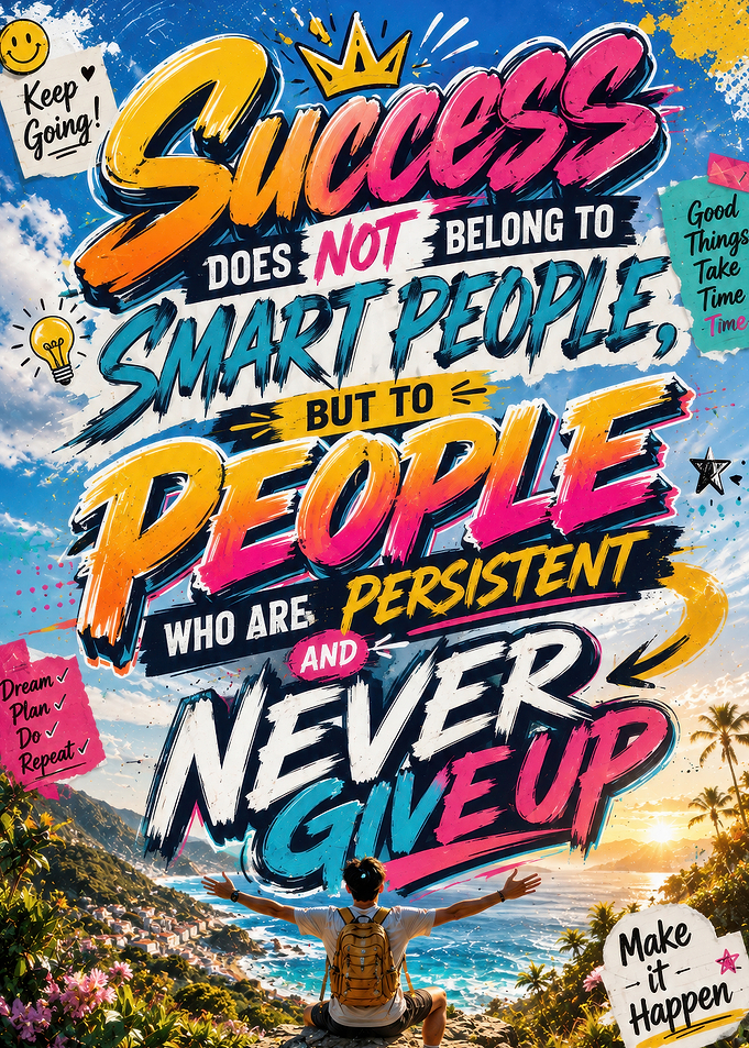 Inspirational Success Quote Poster