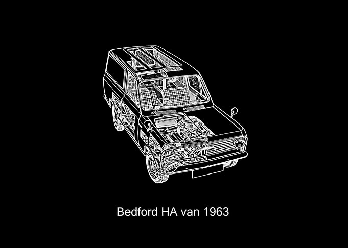 1963 Bedford HA Van Blueprint