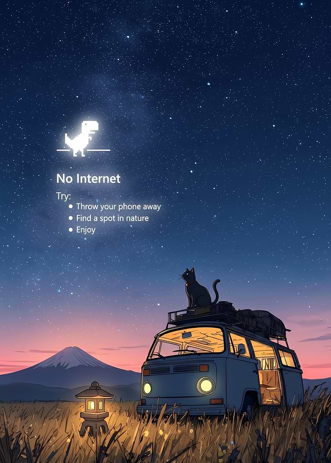 No Internet Digital Art Illustration
