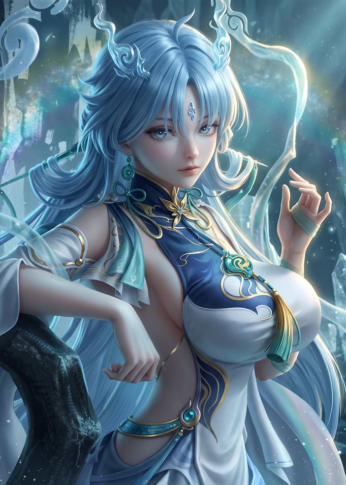 Ethereal Anime Goddess Qingxiao