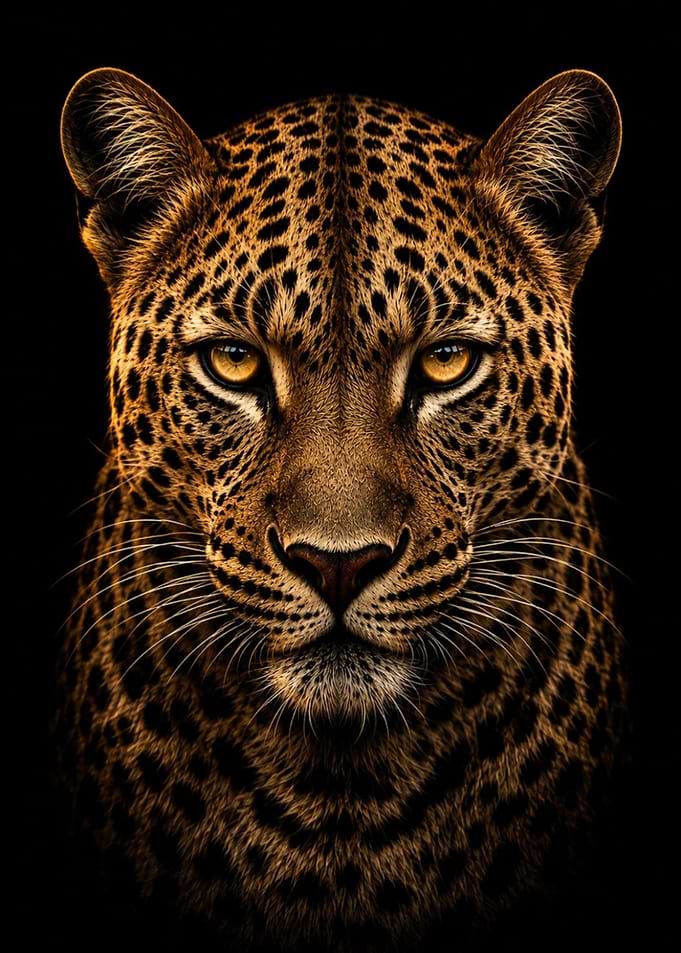 Majestic Leopard Portrait