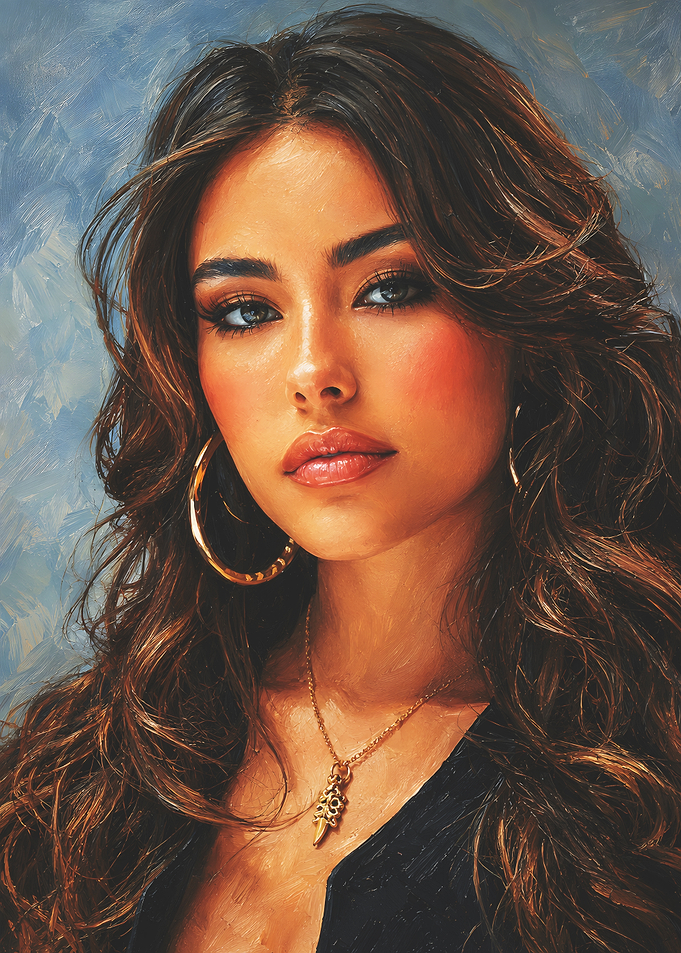 Painting of Madison Beer